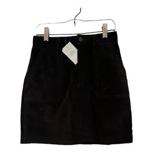 Banana Republic 100% suede leather brown skirt size 0